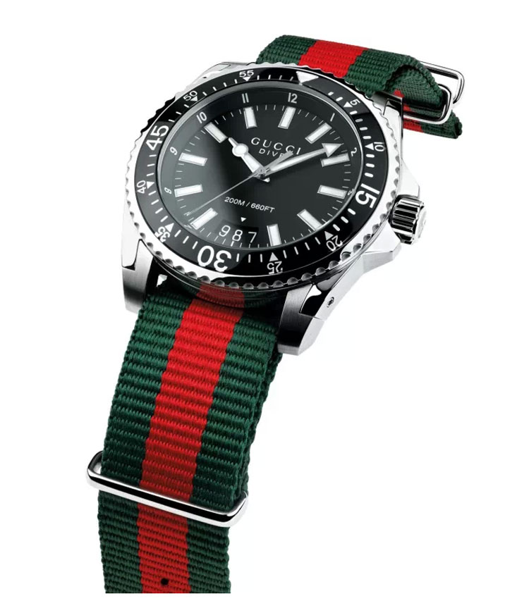 gucci腕表首饰gucci dive系列 新添时尚表款
