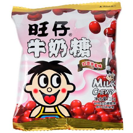 旺仔牛奶糖红豆牛乳味18g