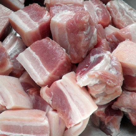 "银祥"三层肉切块(五花肉,当日现杀)