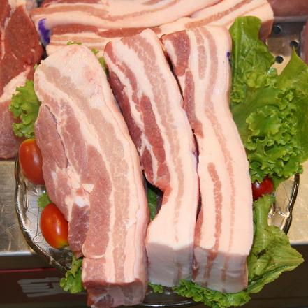 银祥精品三层肉当日现杀比较瘦量大分23块边角较肥