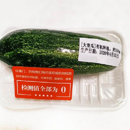 【无农药.】【孩子爱吃的青菜】.大青瓜500g/份，微苦需去头去尾。有机肥种植，不使用任何化学农药、除草剂、激素