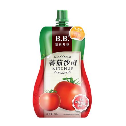 【调料专家】B.B番茄沙司248g（B.B大牌，闽南人家，调料更专业）