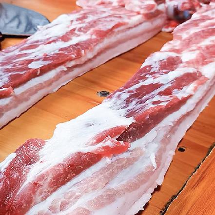 （每周二四六发货）【蕞便宜】【小象鼎级】高山土黑猪三层肉,喂食粗粮