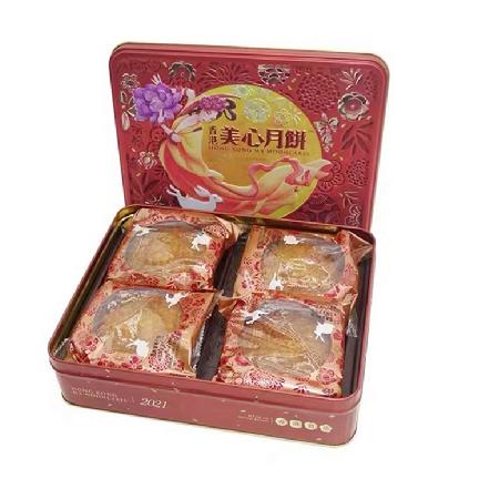 （周五发货）【市价6-7折】【小象鼎级】“香港美心”双黄莲蓉月饼740g（185g*4个）