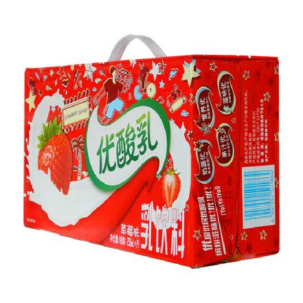 【月卡享真正蕞低价】“伊利”优酸乳草莓味250ml*24盒（新日期产品）