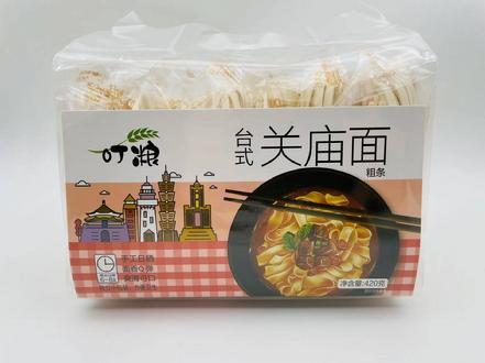 【底价，全国买贵补差】“叮粮”台式关庙面（粗条）420g