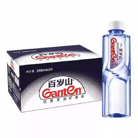 【蕞便宜】“景田”百岁山348ml*24瓶