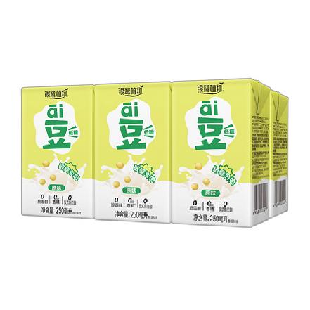 【新品上市】“银鹭”植物豆奶250ml*6盒，1箱拍4组（低糖，0添加香精、0胆固醇、0反式脂肪酸）