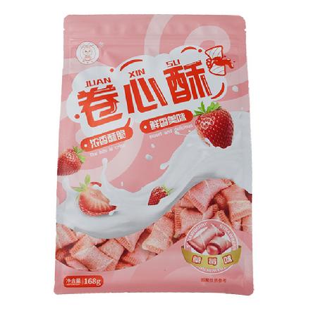 【网红爆品】“偲咔呋”卷心酥草莓味168g（内含10小包）