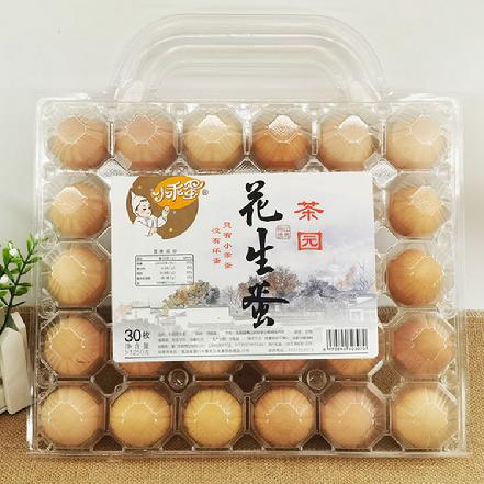 【茶园散养】“小乖蛋”茶园花生蛋（30枚约1250g），一颗吃花生长大的鸡蛋，蛋白Q弹，蛋黄松软