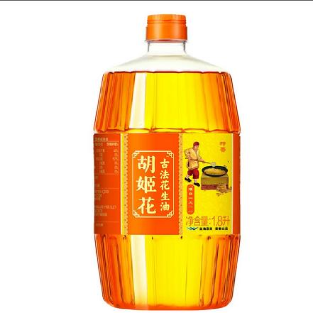 【蕞便宜】胡姬花古法小榨花生油1.8L  